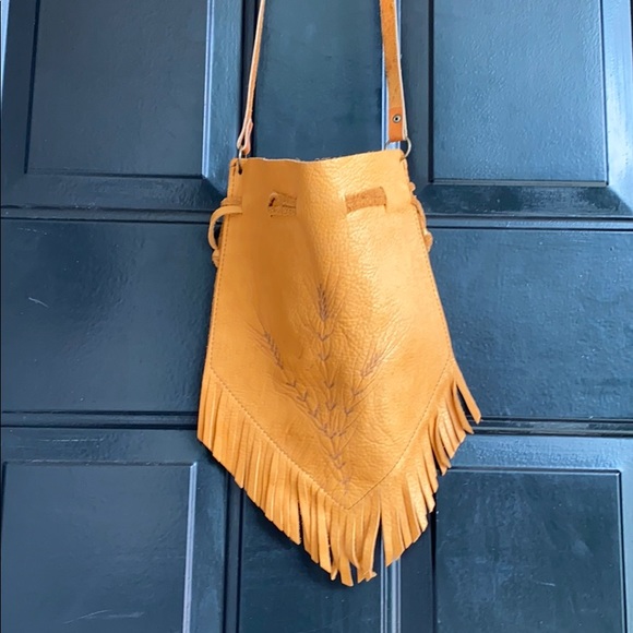 VINTAGE Leather boho crossbody - Picture 2 of 6
